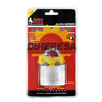 SH9009 CANDADO DE HIERRO 45MM GANCHO CORTO DOGOTULS | DIHERESA