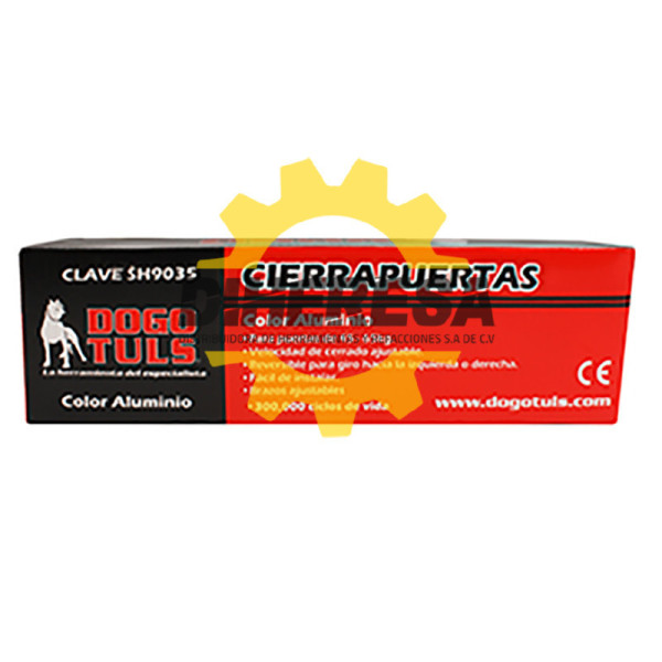 SH9035 CIERRAPUERTAS 45 A 65 KG ALUMINIO DOGOTULS | DIHERESA