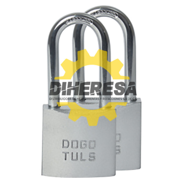 SH9042 CANDADO JGO 2PZ HIERRO 38MM GANCHO LARGO DOGOTULS | DIHERESA