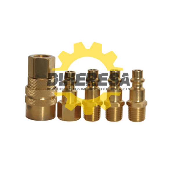 SP2040 JGO DE CONEXION LATON 1/4 NPT 5PZS DOGOTULS | DIHERESA