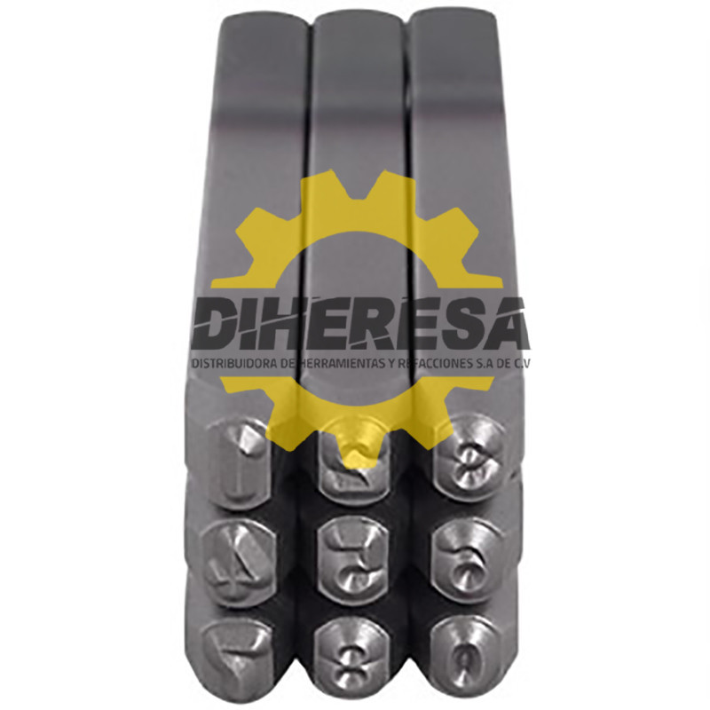 SP2042 JGO DE NUMEROS 1/8'' GOLPE DE ACERO 3mm DOGOTULS | DIHERESA SP2042 JGO DE NUMEROS 1/8'' GOLPE DE ACERO 3mm DOGOTULS | DIHERESA