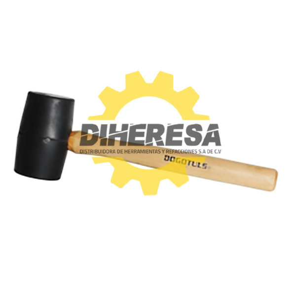 SP2132 MAZO DE HULE 16 OZ MANGO MADERA DOGOTULS | DIHERESA
