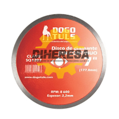 Disco de diamante rin continuo 4-1/2" SQ1206 DOGOTULS