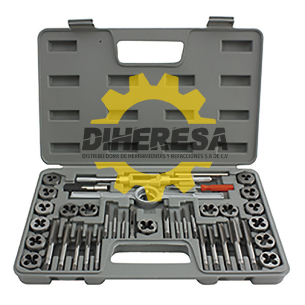 ST1075 JUEGO FRACCIONAL DADOS Y MACHUELOS 40PZ DOGOTULS | DIHERESA