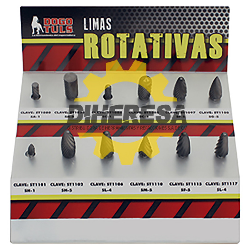 ST1150 EXHIBIDOR DE LIMAS ROTATIVAS 24 PZAS DOGOTULS | DIHERESA ST1150 EXHIBIDOR DE LIMAS ROTATIVAS 24 PZAS DOGOTULS | DIHERESA