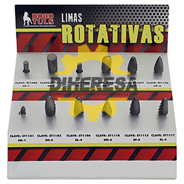 ST1150 EXHIBIDOR DE LIMAS ROTATIVAS 24 PZAS DOGOTULS | DIHERESA