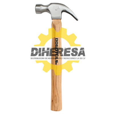 TB4001 MARTILLO U??A CURVA 16OZ MANGO MADERA DOGOTULS | DIHERESA