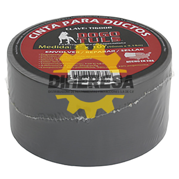 TI6006 CINTA PARA DUCTOS GRIS  2'' X 10 Y DOGOTULS | DIHERESA