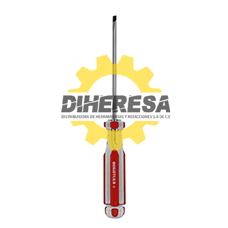 Desarmador acetato rojo plano 3/16x 8 TO2009 DOGOTULS Desarmador acetato rojo plano 3/16x 8 TO2009 DOGOTULS