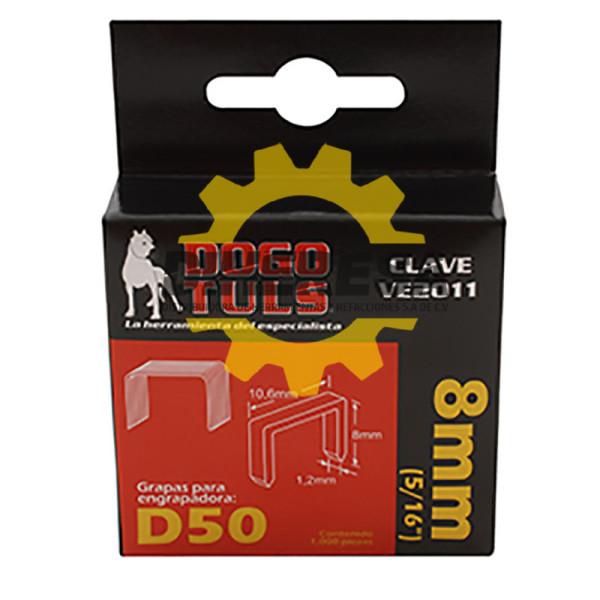 VE2011 GRAPAS D50 5/16'' 8MM (1000 PZS) DOGOTULS | DIHERESA