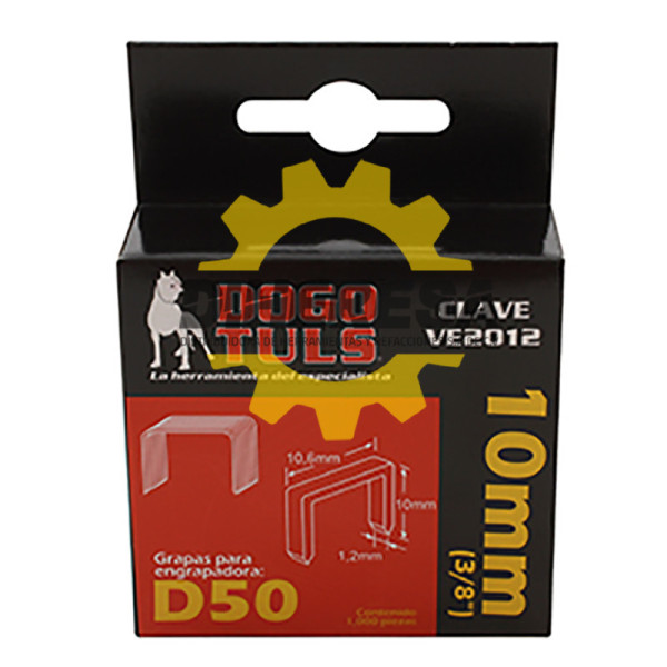 VE2012 GRAPAS D50 3/8'' 10MM (1000 PZS) DOGOTULS | DIHERESA