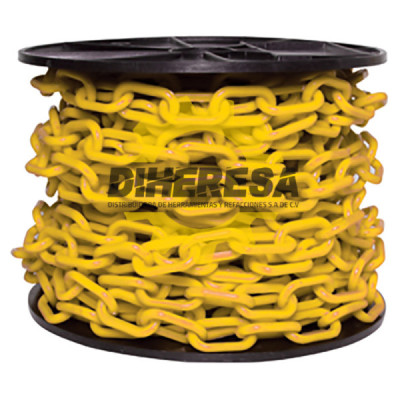 XC5002 CADENA PLASTICA 6MM AMARILLA 25MT DOGOTULS | DIHERESA