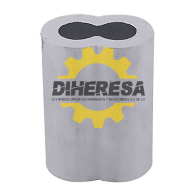 YC5007 CASQUILLO ALUMINIO DOBLE 1/4'' DOGOTULS | DIHERESA