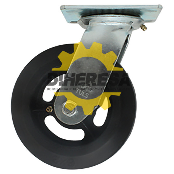 ZF5037 RODAJA HULE NEGRO GIRATORIA 6'' BUJE DOGOTULS | DIHERESA