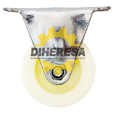 ZF5052 RODAJA PP BLANCA FIJA 3'' DOGOTULS | DIHERESA