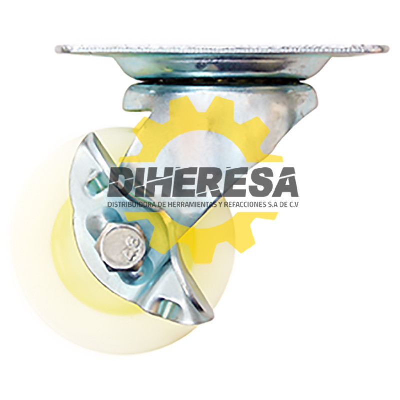 ZF5056 RODAJA PP BLANCA GIRATORIA FRENO 2-1/2'' DOGOTULS | DIHERESA ZF5056 RODAJA PP BLANCA GIRATORIA FRENO 2-1/2'' DOGOTULS | DIHERESA