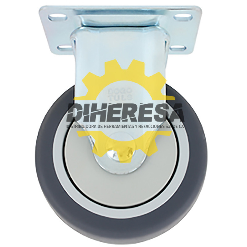 ZF5086 RODAJA PP Y TPR GRIS FIJA 3'' DOGOTULS | DIHERESA ZF5086 RODAJA PP Y TPR GRIS FIJA 3'' DOGOTULS | DIHERESA