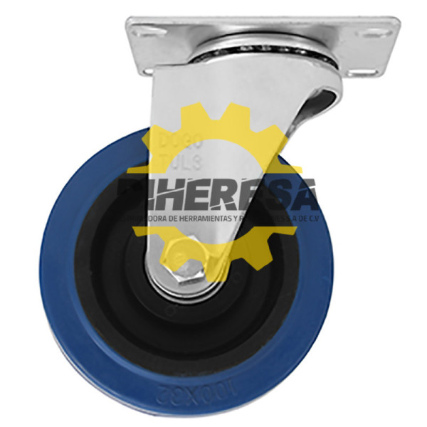 ZF5123 RODAJA GOMA ELASTICA AZUL GIRATORIA 3'' DOGOTULS | DIHERESA
