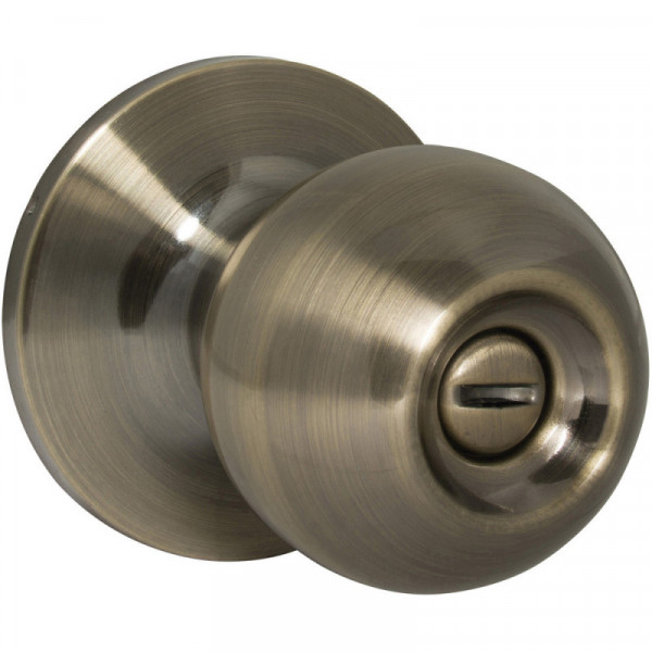 16POP LOCK Pomo cilíndrico bola entrada latón antiguo LOCK | DIHERESA