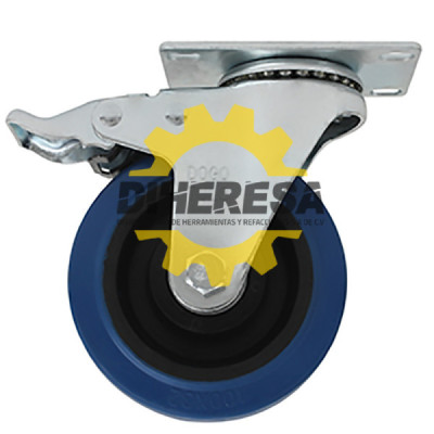 ZF5126 RODAJA GOMA ELASTICA AZUL GIRA  FRENO 3'' DOGOTULS | DIHERESA
