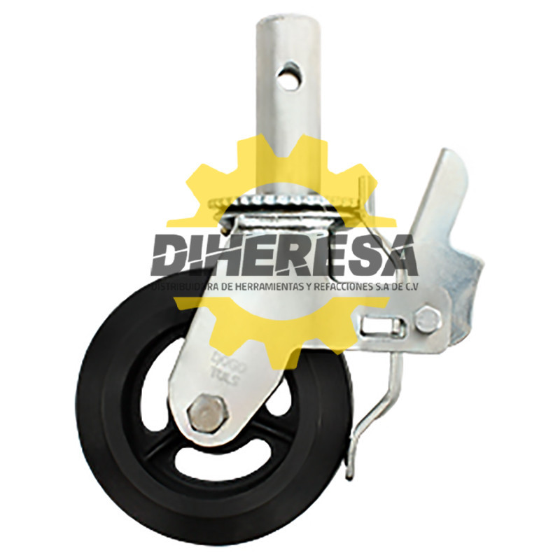 ZF5150 RODAJA ANDAMIO HULE FIERRO GIRA FRENO 6'' DOGOTULS | DIHERESA ZF5150 RODAJA ANDAMIO HULE FIERRO GIRA FRENO 6'' DOGOTULS | DIHERESA