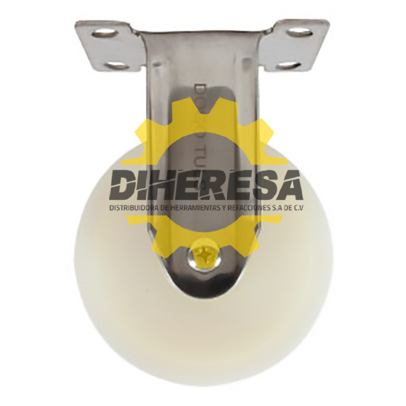 ZF5161 RODAJA ACERO INOX NYLON FIJA 4'' DOGOTULS | DIHERESA ZF5161 RODAJA ACERO INOX NYLON FIJA 4'' DOGOTULS | DIHERESA