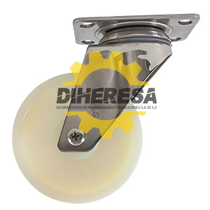 ZF5164 RODAJA ACERO INOX NYLON GIRATORIA 4'' DOGOTULS | DIHERESA ZF5164 RODAJA ACERO INOX NYLON GIRATORIA 4'' DOGOTULS | DIHERESA