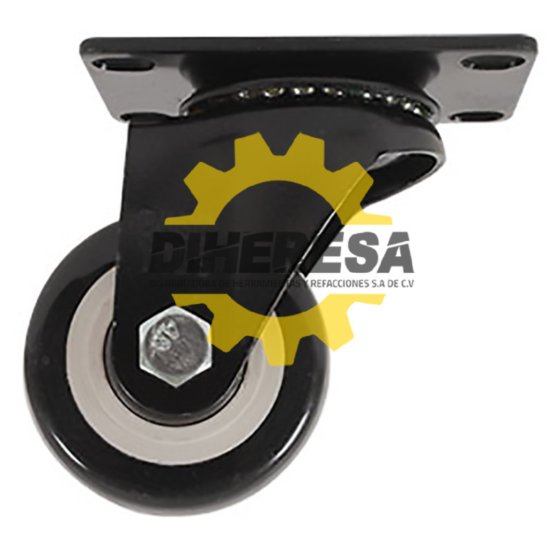 ZF5182 RODAJA PVC NEGRO GIRATORIA 2 1/2'' DOGOTULS | DIHERESA ZF5182 RODAJA PVC NEGRO GIRATORIA 2 1/2'' DOGOTULS | DIHERESA
