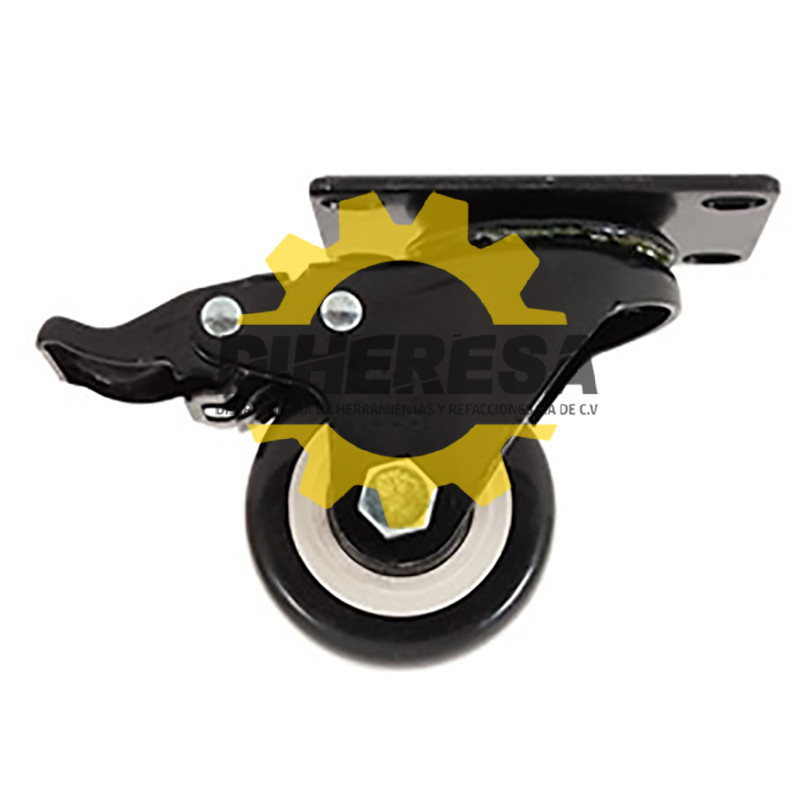 ZF5185 RODAJA PVC NEGRO GIRATORIA FRENO 2 1/2'' DOGOTULS | DIHERESA ZF5185 RODAJA PVC NEGRO GIRATORIA FRENO 2 1/2'' DOGOTULS | DIHERESA
