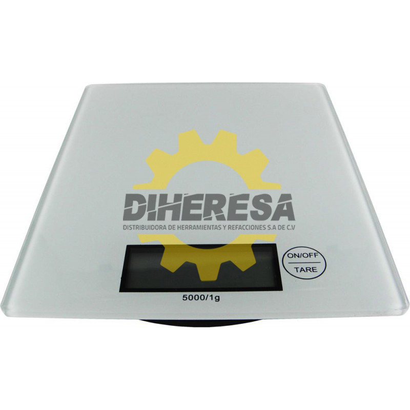 BASCULA DIGITAL DE COCINA, CAPACIDAD MAXIMA DE 5KG. DE CRISTAL DE 4MM SILVERLINE | DIHERESA BASCULA DIGITAL DE COCINA, CAPACIDAD MAXIMA DE 5KG. DE CRISTAL DE 4MM SILVERLINE | DIHERESA
