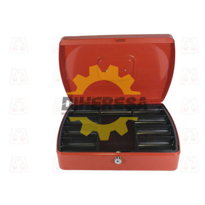 CAJA DE EFECTIVO DE 12 ROJA SILVERLINE | DIHERESA