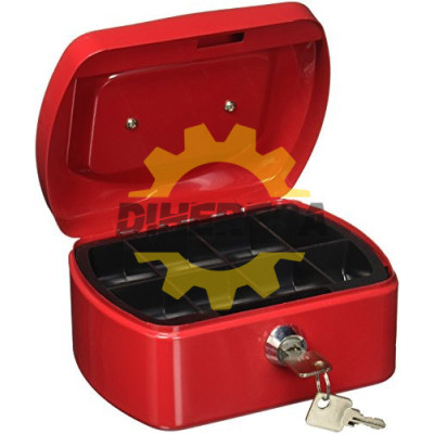 CAJA DE EFECTIVO DE 6 ROJA SILVERLINE | DIHERESA