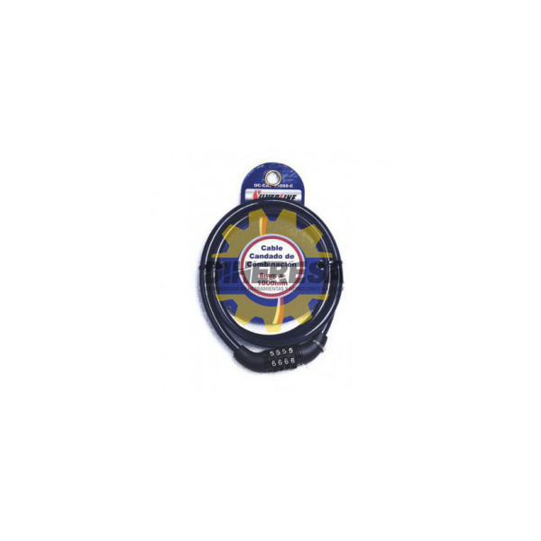 CABLE CANDADO 8 X 1000MM DE COMBINACION SILVERLINE | DIHERESA