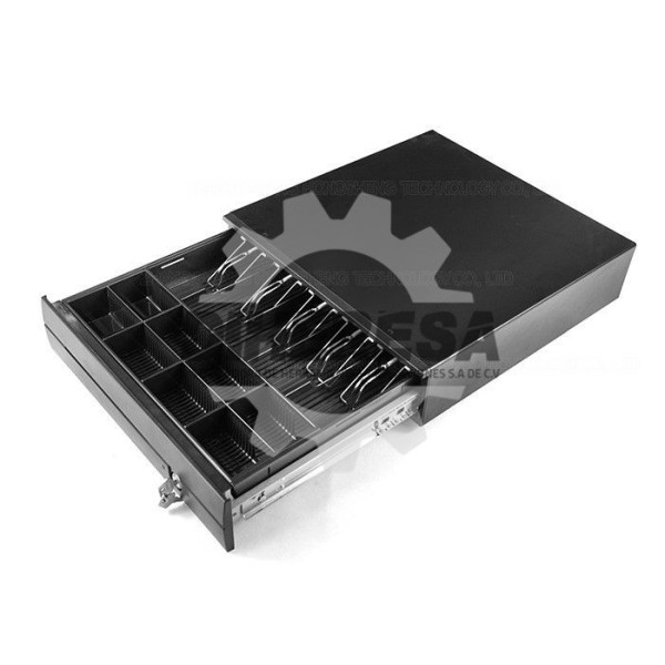 CAJA DE EFECTIVO DE 10 NEGRA SILVERLINE | DIHERESA