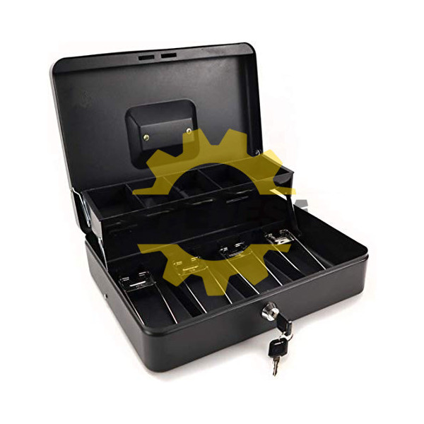 CAJA DE EFECTIVO DE 6 NEGRA SILVERLINE | DIHERESA