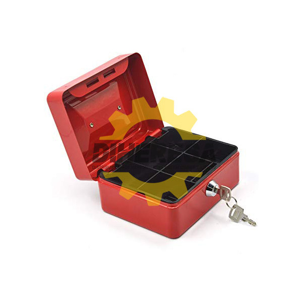 CAJA DE EFECTIVO DE 6 ROJA SILVERLINE | DIHERESA