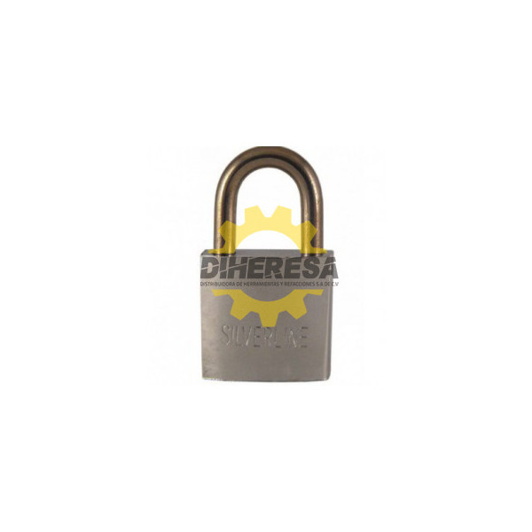 CANDADO CROMADO, CILINDRO DE BRONCE SILVERLINE | DIHERESA