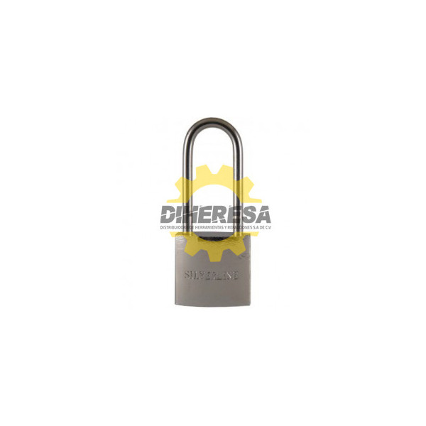 CANDADO CROMADO, CILINDRO DE BRONCE SILVERLINE | DIHERESA