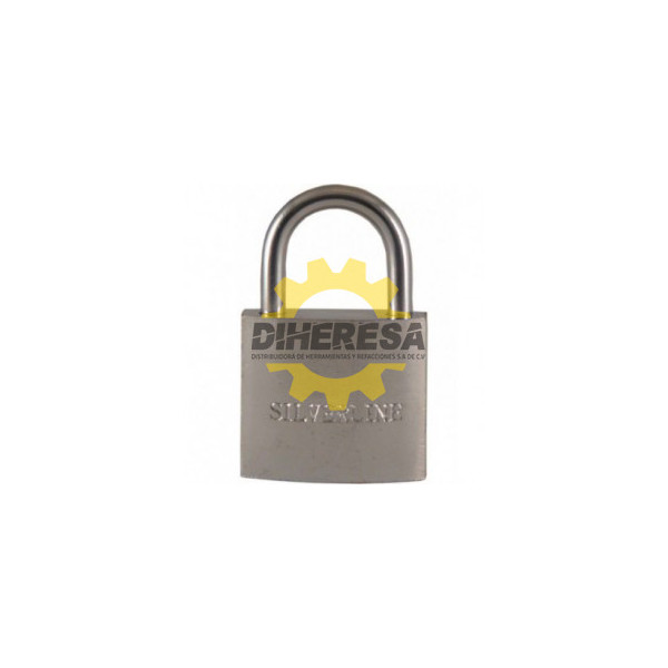 CANDADO CROMADO, CILINDRO DE BRONCE SILVERLINE | DIHERESA