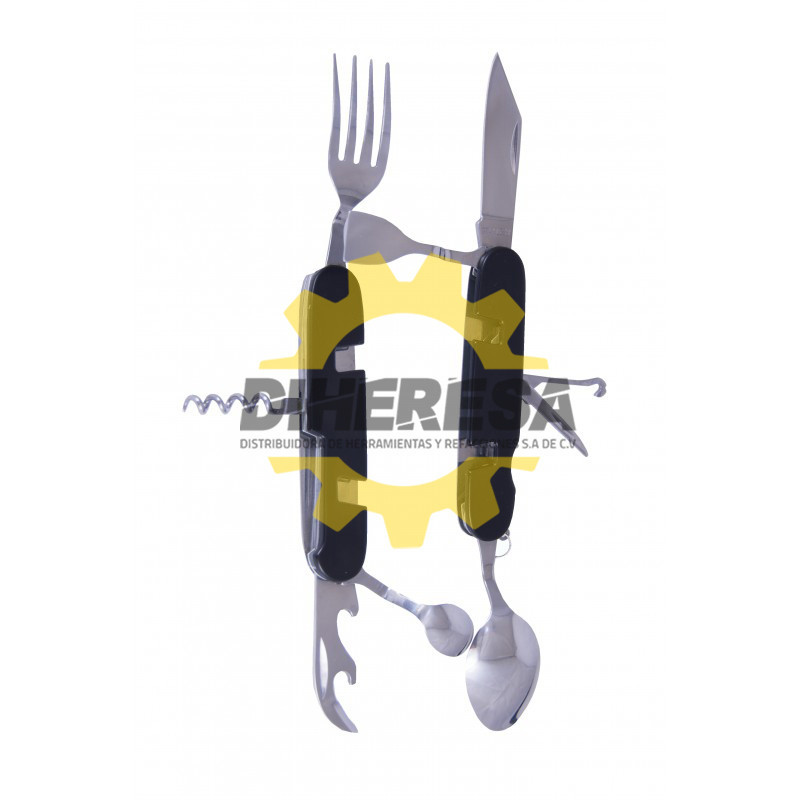 KIT DE CUBIERTOS ABATIBLES EN ACERO INOXIDABLE SILVERLINE | DIHERESA KIT DE CUBIERTOS ABATIBLES EN ACERO INOXIDABLE SILVERLINE | DIHERESA