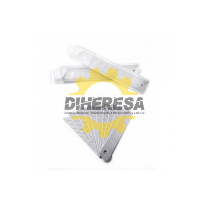 ESTUCHE DE NAVAJAS DE 18mm - 10 PZAS. SILVERLINE | DIHERESA