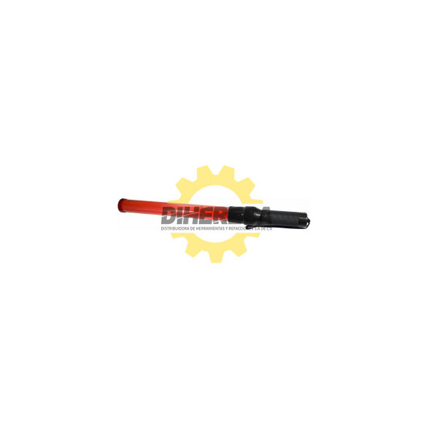 BASTON LUMINOSO 4CM DIAME. 54 CM LARGO - COLOR ROJO - CON 2 BATERIAS SILVERLINE | DIHERESA