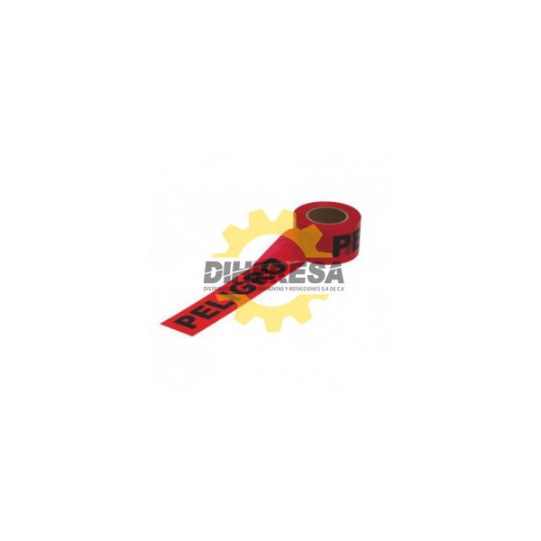 CINTA DE PELIGRO  7.5 CM X 300 MTS EN 0.3 MM SILVERLINE | DIHERESA