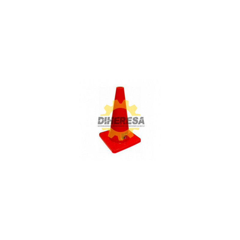 CONO DE PRECAUCIÒN SIN REFLEJANTE DE 45 CM Y 1 KG SILVERLINE | DIHERESA