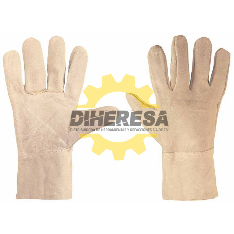 GUANTE DE CARNAZA PARA SOLDADOR LARGO DE 11 UNITALLA SILVERLINE | DIHERESA