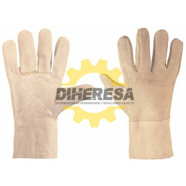 GUANTE DE CARNAZA PARA SOLDADOR LARGO DE 11 UNITALLA SILVERLINE | DIHERESA