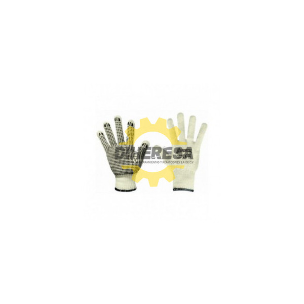 GUANTE NEGRO DE LATEX VERDE EN PALMA  8 SILVERLINE | DIHERESA