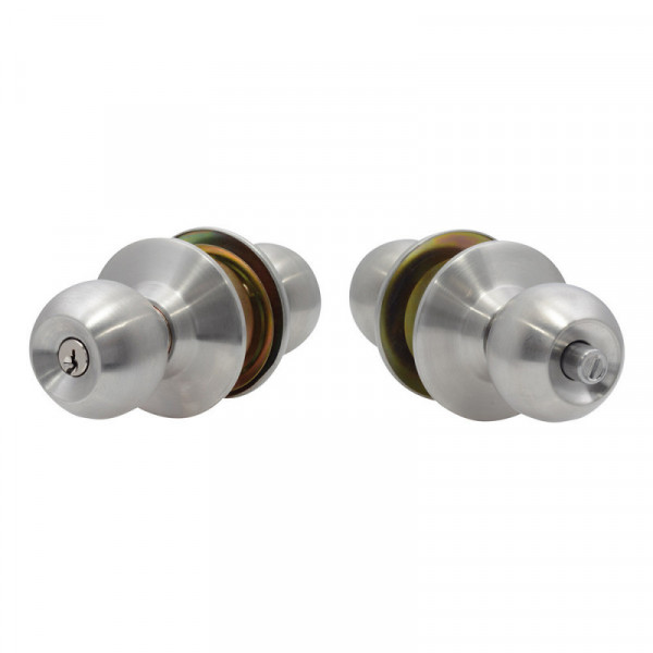 19POP LOCK Pomo cilíndrico de acero inoxidable tipo bola para recámara LOCK | DIHERESA