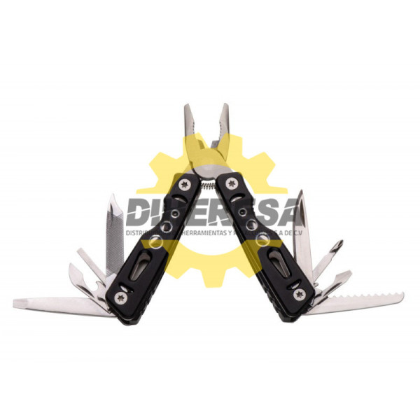 MULTIHERRAMIENTAS EN ACERO INOXIDABLE 11 HERRAMIENTAS EN 1, INCLUYE ESTUCHE EN NYLON SILVERLINE | DIHERESA