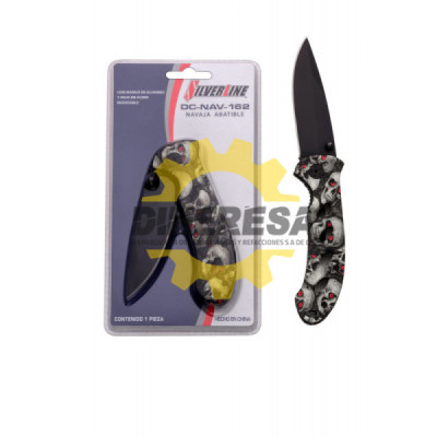 NAVAJA ABATIBLE CON MANGO EN ALUMINIO Y HOJA EN ACERO INOXIDABLE SILVERLINE | DIHERESA